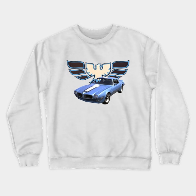 1972 Pontiac Trans AM Crewneck Sweatshirt by Permages LLC